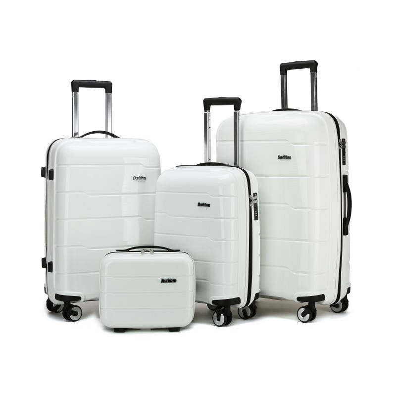 Waterproof Lightweight Travel Luggage-6910-white
