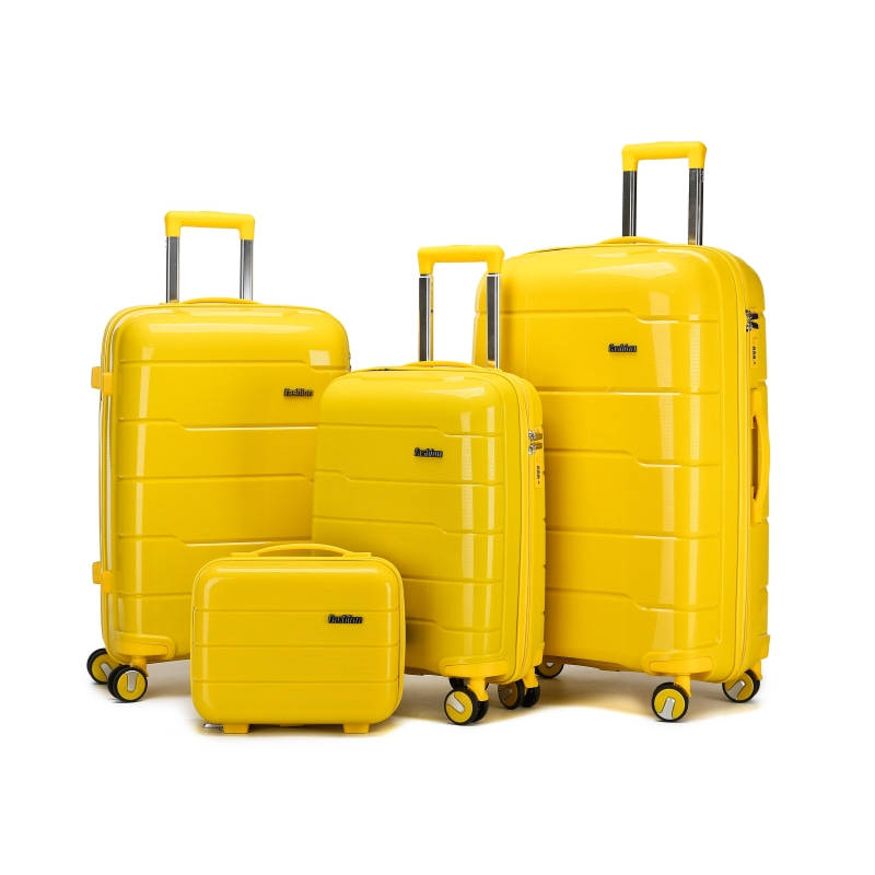Waterproof Lightweight Travel Luggage-6910-yellow