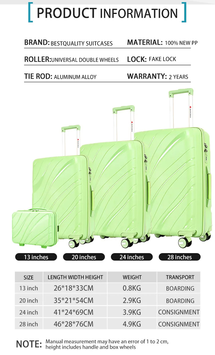 High Capacity Luggage Set of 4