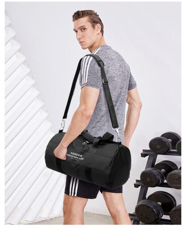 Black sport bag gym