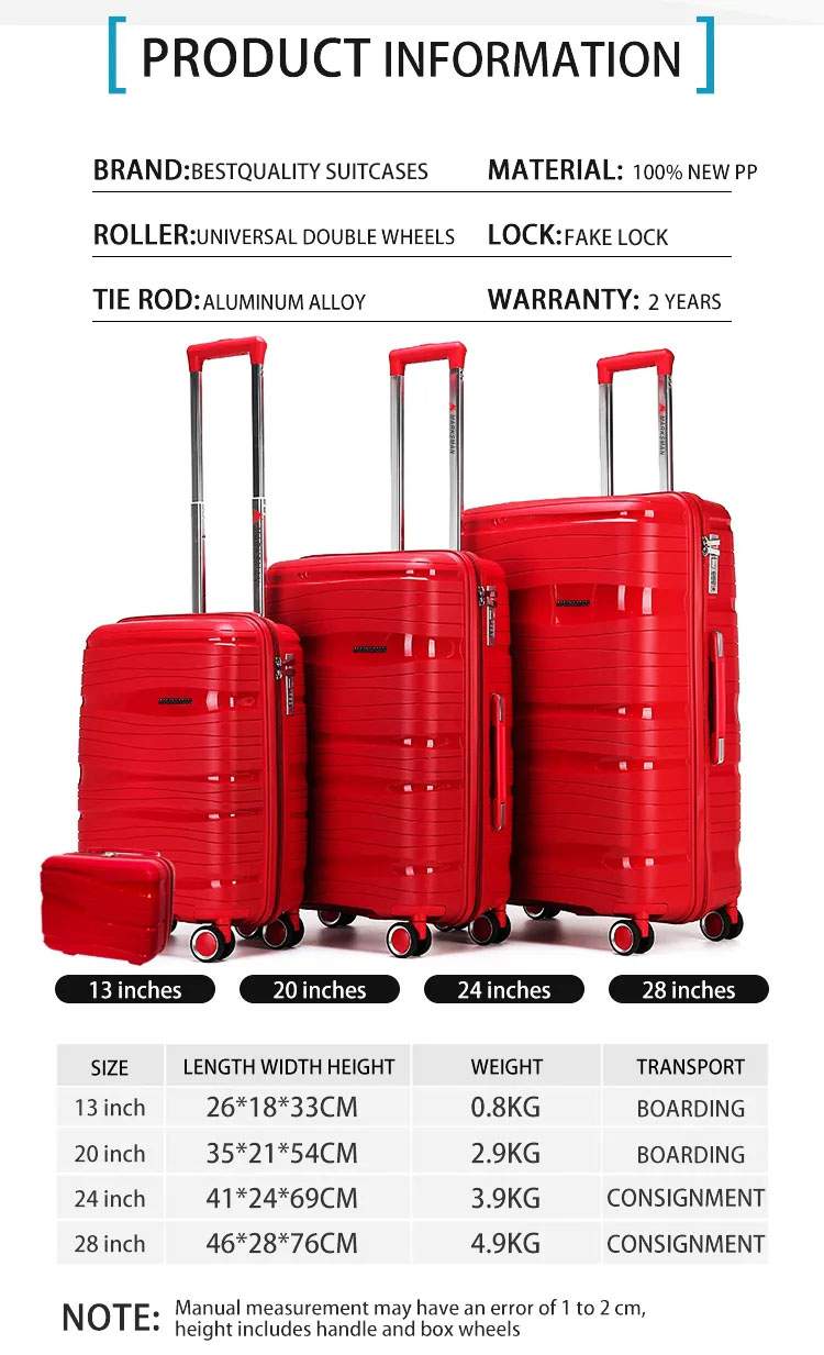 Waterproof and Pressure Resistant Suitcases-set of 4
