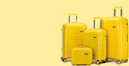 yellow suitcases